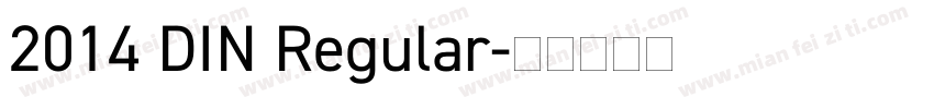 2014 DIN Regular字体转换